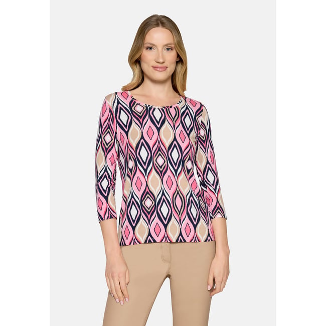 T-shirt basique à imprimé pink/dark blue <span itemprop=