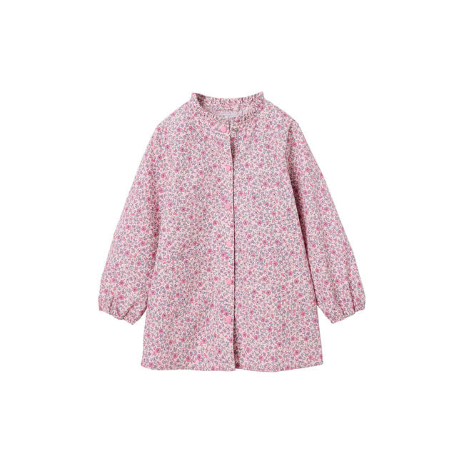 Tablier pressionné rose dragée <span itemprop=