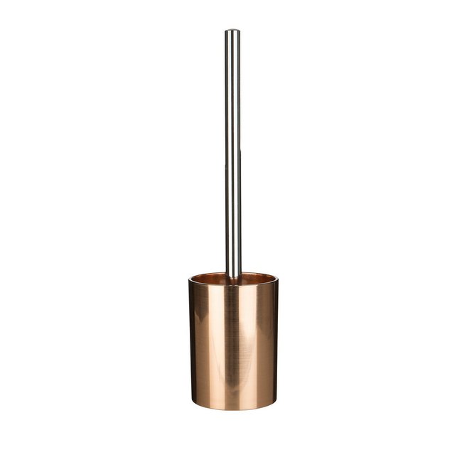 Stainless Steel Toilet Brush in Rose Gold, gold-coloured, SO'HOME
