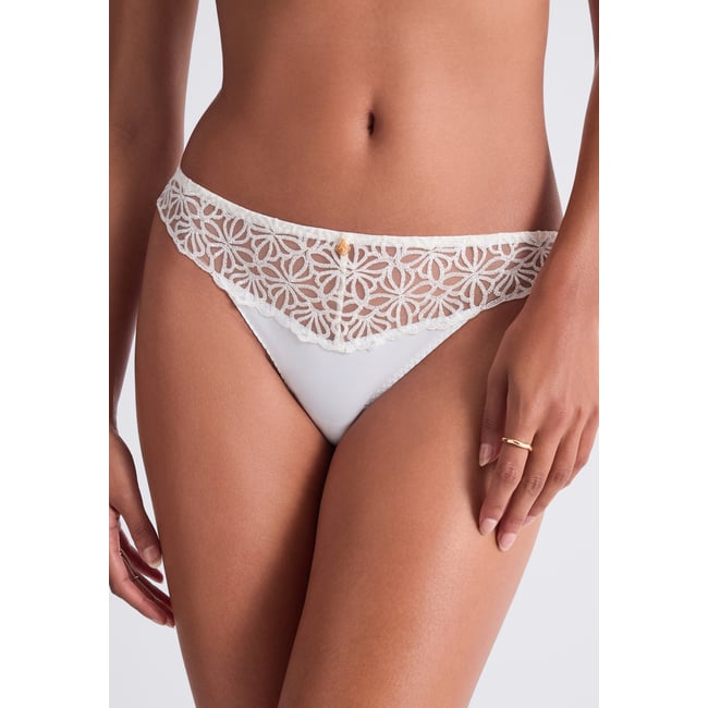 Tanga Secret Memories blanc <span itemprop=