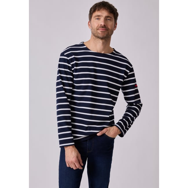 Marinière Thermolactyl bleu marine rayé <span itemprop=