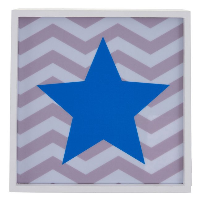 Blue Star LED Light Box, blue, SO'HOME
