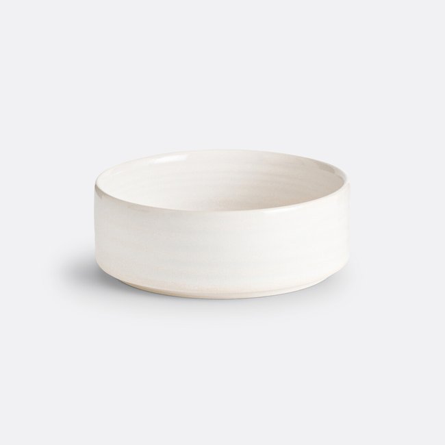 Lot de 4 petits bols en grès émail réactif, Sacha Couleur blanc <span itemprop=