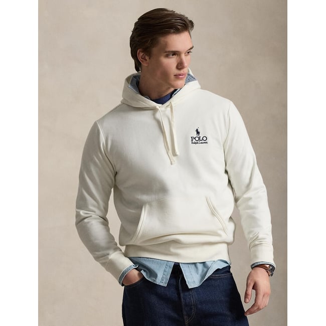 Sweat à capuche  ecru <span itemprop=