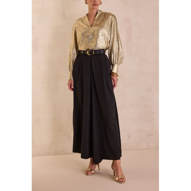 Pantalon large TATIANA noir <span itemprop=