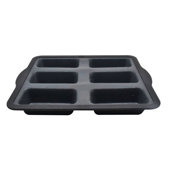Moule 6 financiers gris,noir <span itemprop=