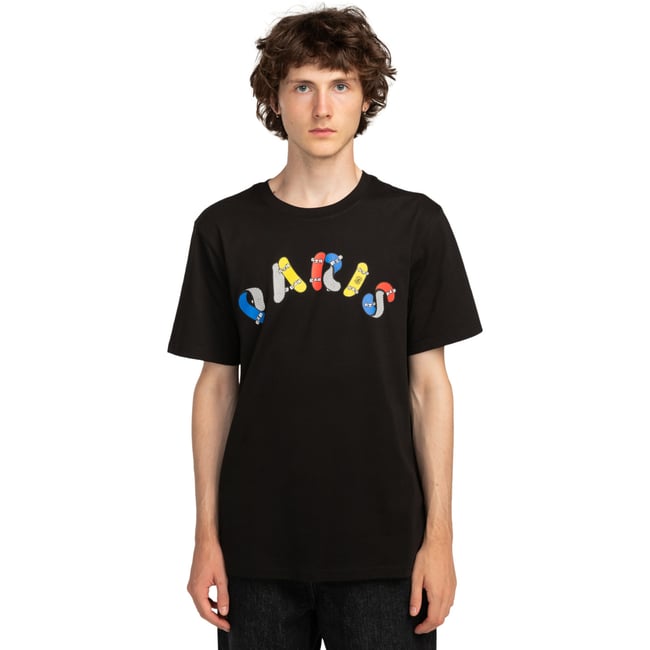 T-shirt à manches courtes TWISTED DECKS noir flint black <span itemprop=