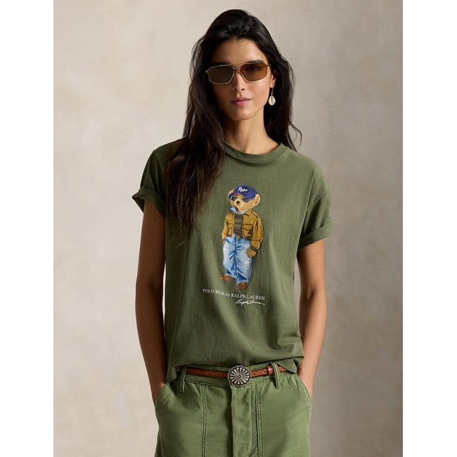 T-Shirt POLO BEAR khaki oliv <span itemprop=