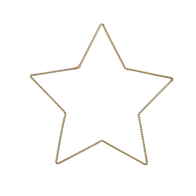 Déco murale étoile fil laiton torsadé -  LOJI Couleur doré vieilli <span itemprop=