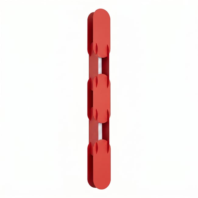 Applique murale Acier Rouge LED 1 Chain Couleur rouge <span itemprop=