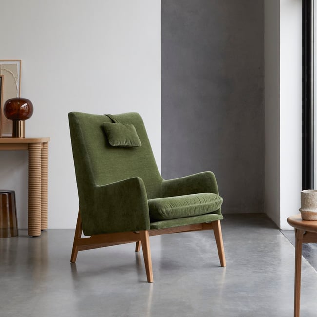 Fauteuil, ALEC Couleur vert <span itemprop=