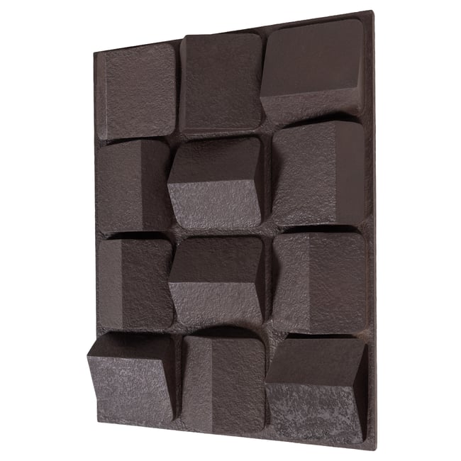 Décoration murale effet béton AXIS Couleur marron <span itemprop=