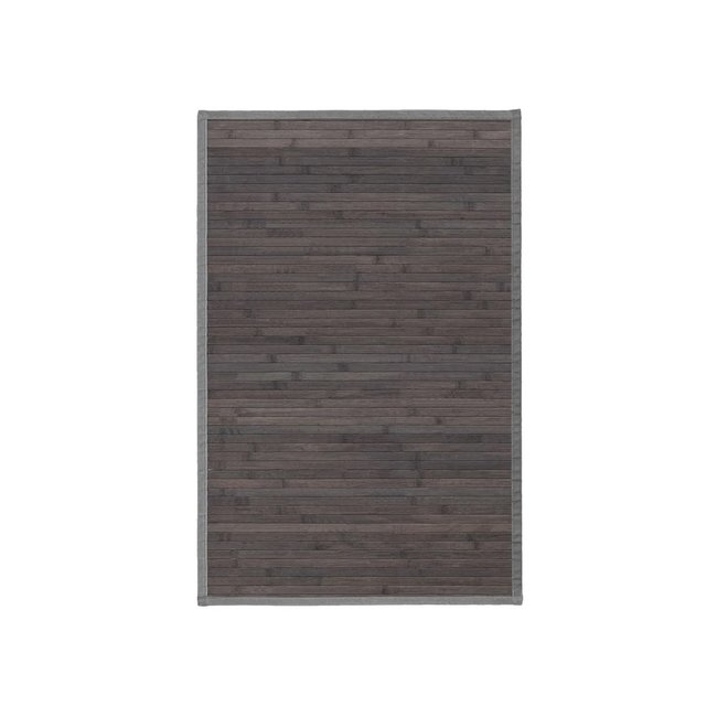 Tapis Descente de Lit Bambou Gris - 60x90cm Couleur gris <span itemprop=