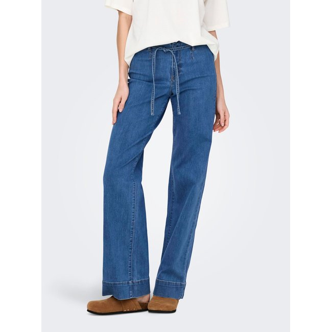 Jean À Jambe Large medium blue denim <span itemprop=
