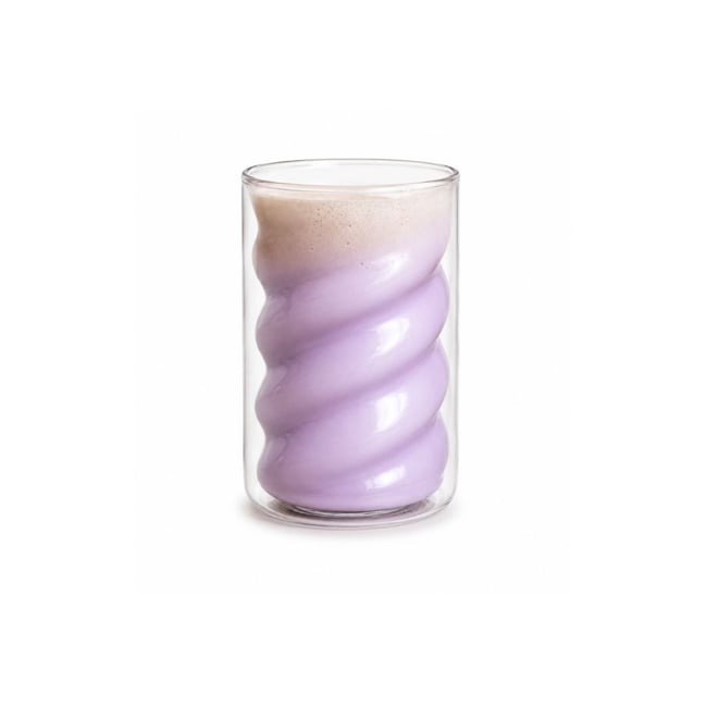 Verre double paroi, LATTE LOVERS Couleur transparent <span itemprop=