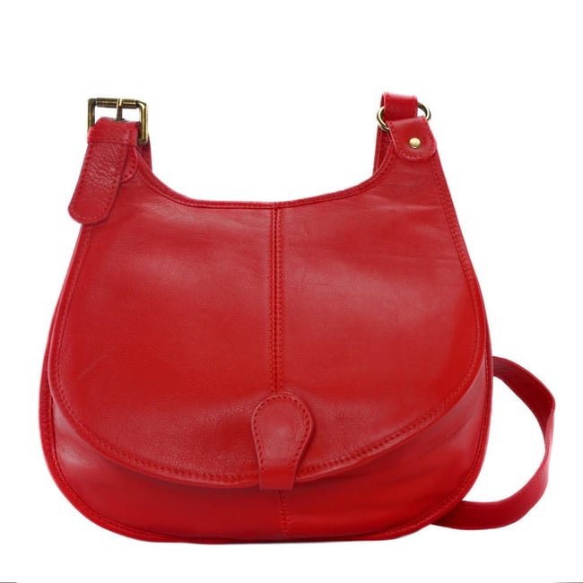 Sac besace bandoulière cuir lisse CARTOUCHIERE - OH MY BAG