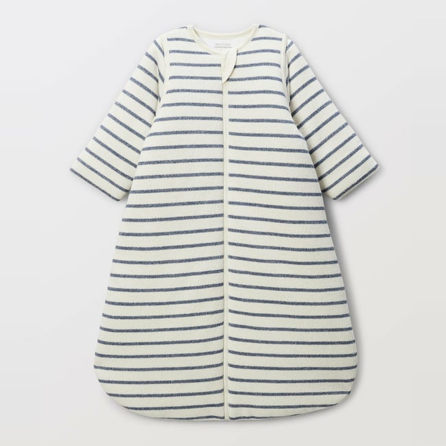 Gigoteuse marinière TOG 3,5 en coton BIO pierre bleue <span itemprop=