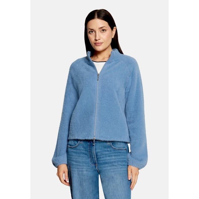 Cardigan en maille à fermeture zippée infinity <span itemprop=