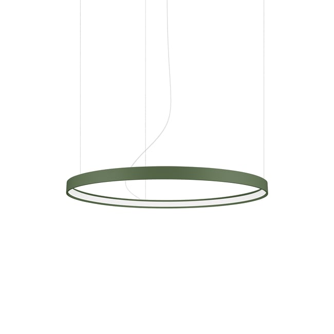 Lustre Aluminium Vert Olive LED 1 Rio Couleur vert olive <span itemprop=