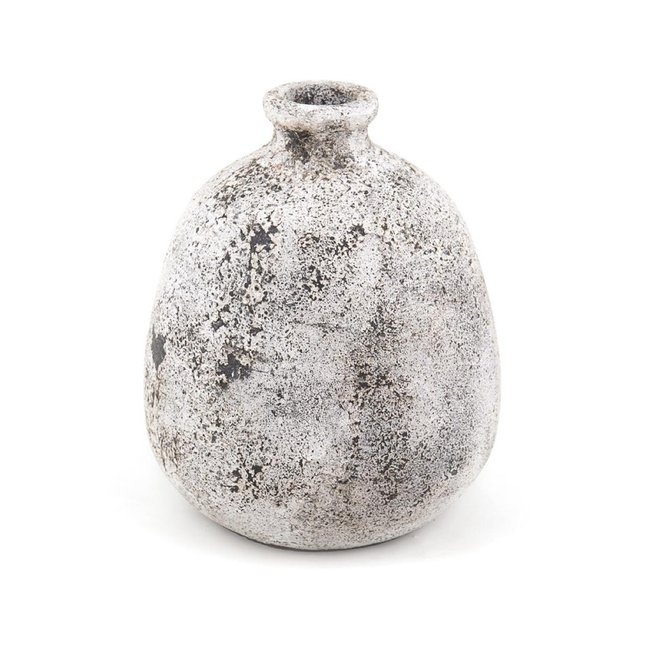 Vase terre cuite Couleur blanc <span itemprop=