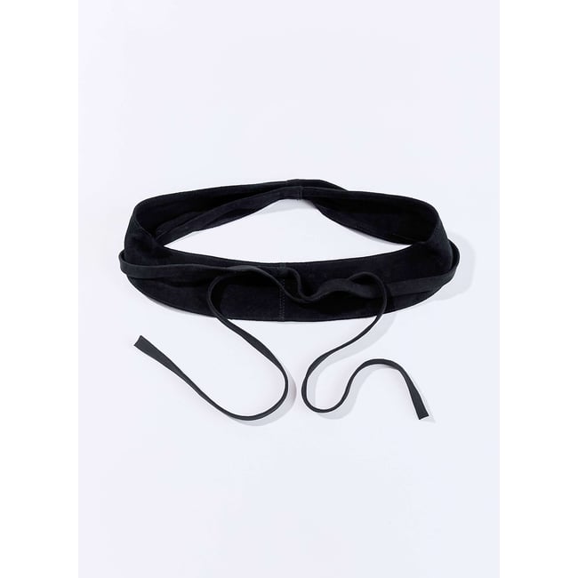 Ceinture en cuir à nouer JAPA - LA FIANCÉE