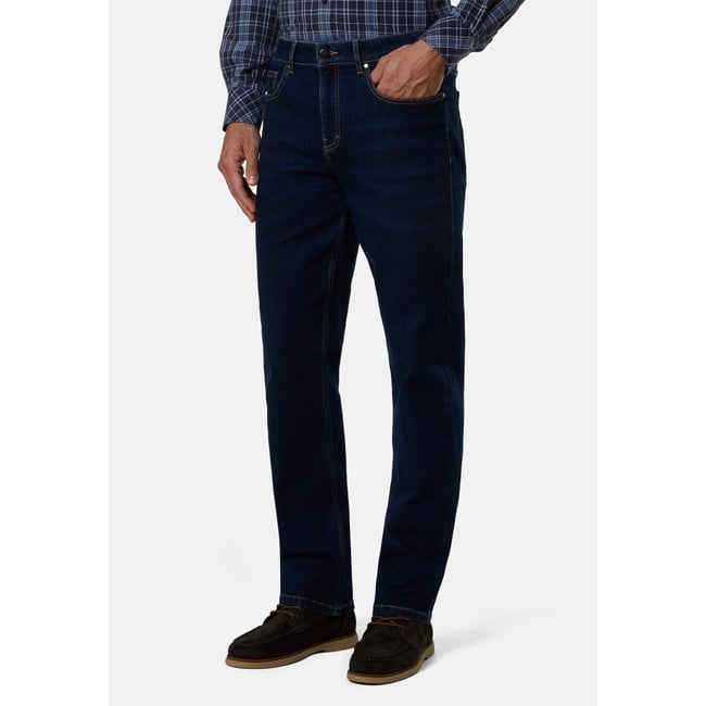 Pantalon rayé - ajusté régulier à 5 poches longues combo 1 <span itemprop=