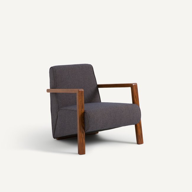 Sillón en tejido de lana y poliéster, Sanami - AM.PM