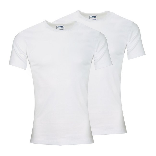 Set van 2 T-shirts met ronde hals, katoen <span itemprop=