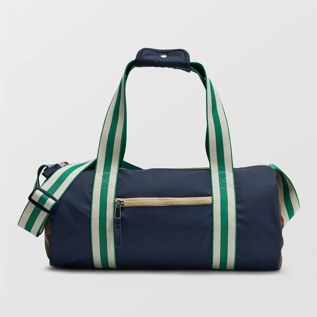 Sac polochon colorblock imperméable marine <span itemprop=