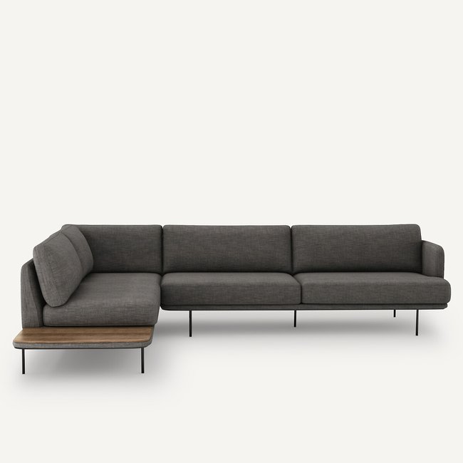 Ecksofa Antoine, Polyester/Leinen meliert - AM.PM