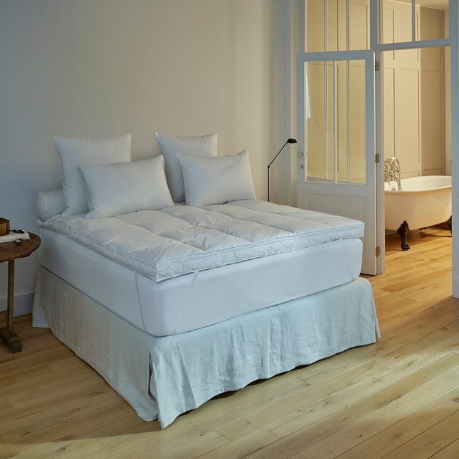 Surmatelas Majestique Couleur blanc <span itemprop=