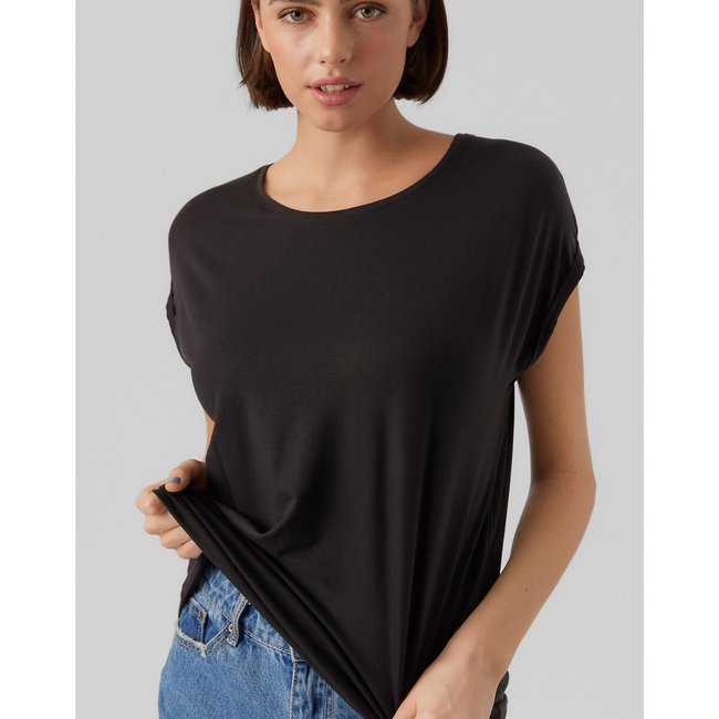 T-shirt manches courtes noir <span itemprop=