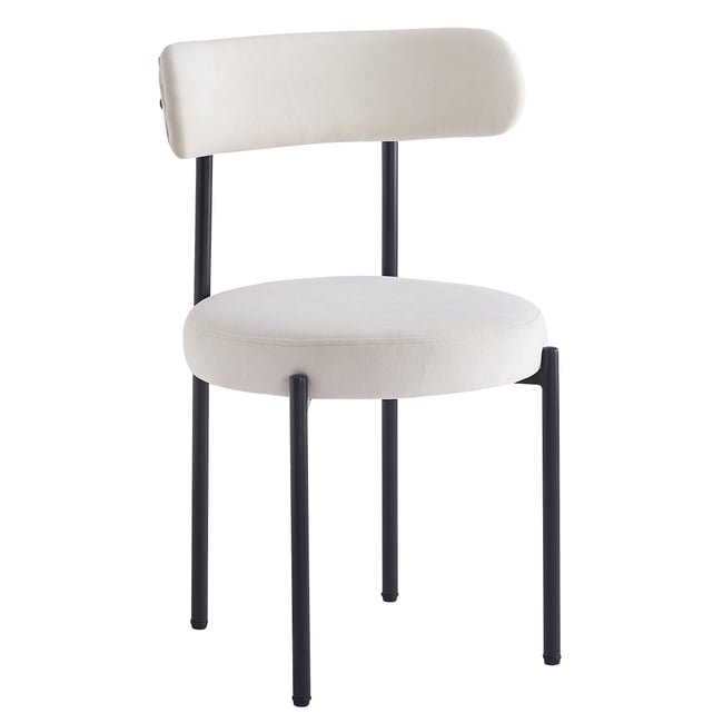 Lot de 2 chaises, velours côtelé, LARS - NORDLYS
