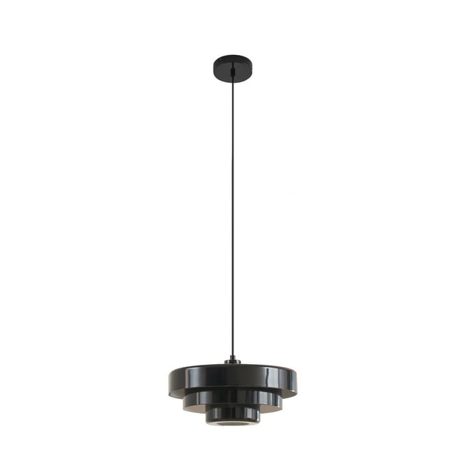 Suspension en métal vintage, Tivra Couleur noir <span itemprop=