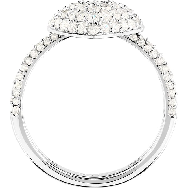 Bagues en Zircon/cubic Zirconia/recycled Silver 925/1000 et Zircon argent <span itemprop=