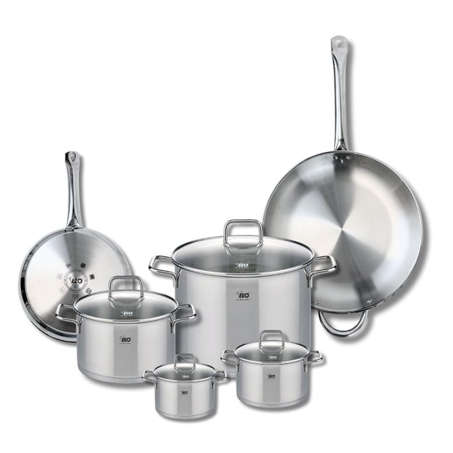 2 poêles 24/32cm + 4 faitouts 12/14/20/26cm PROFI CITRIN gris <span itemprop=