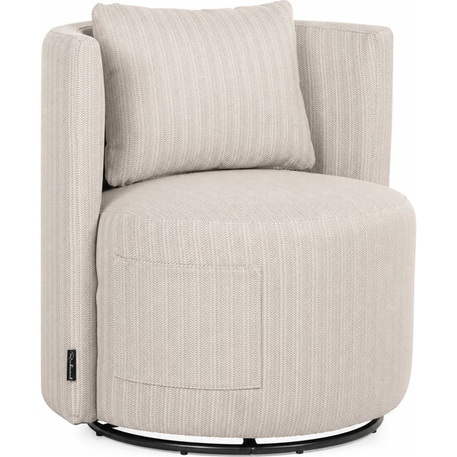 Chaise de repas outdoor pivotante beige <span itemprop=