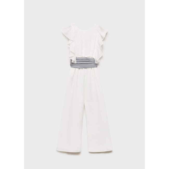 Combinaison volantée blanc <span itemprop=