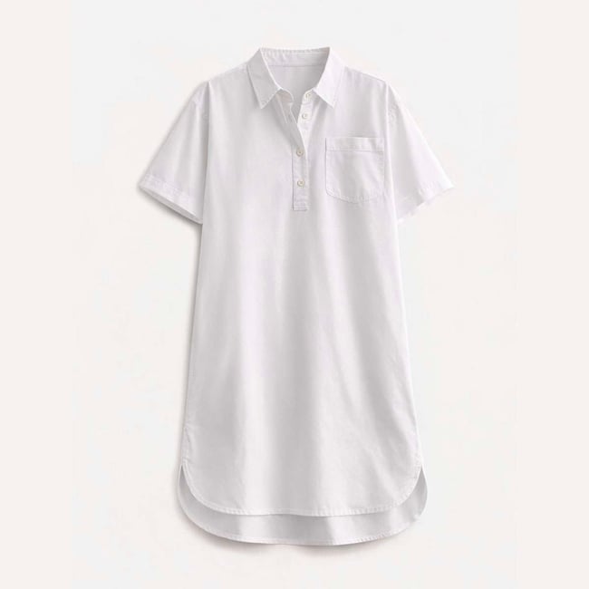 Robe chemise courte en voile de coton PETERSON - BENSIMON