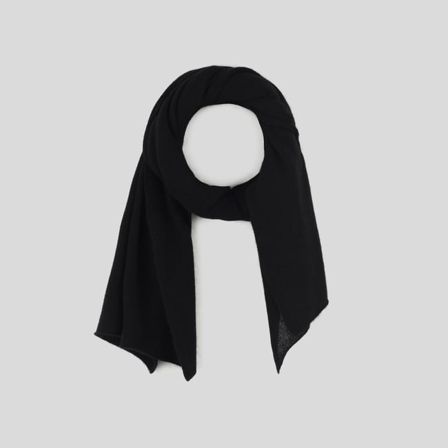 Echarpe En Cachemire noir <span itemprop=