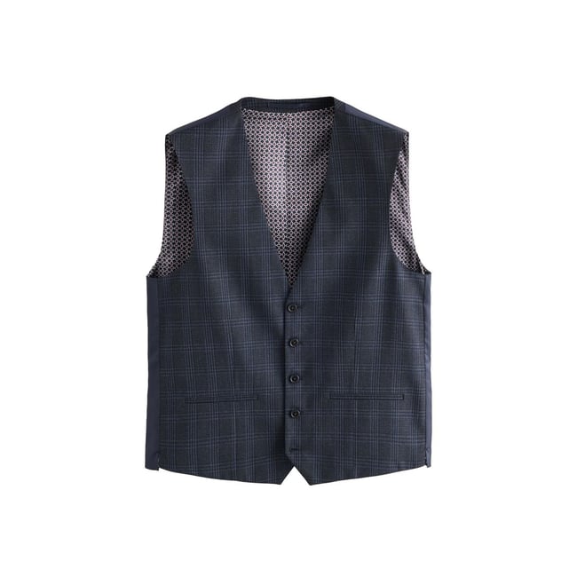 Gilet de costume slim à carreaux - NEXT