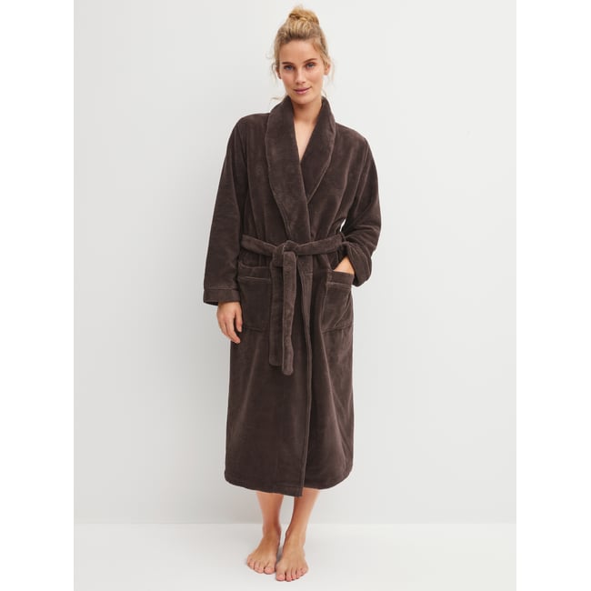 Peignoir 120 cm manches longues Coton ALPINE LW coffee bean <span itemprop=