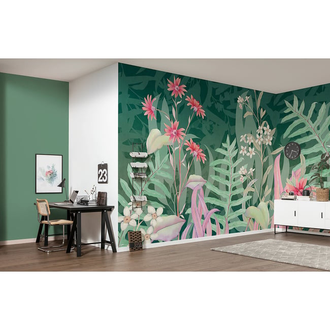 Papel de parede The Flower Duet, INTERELIFE multicolor <span itemprop=