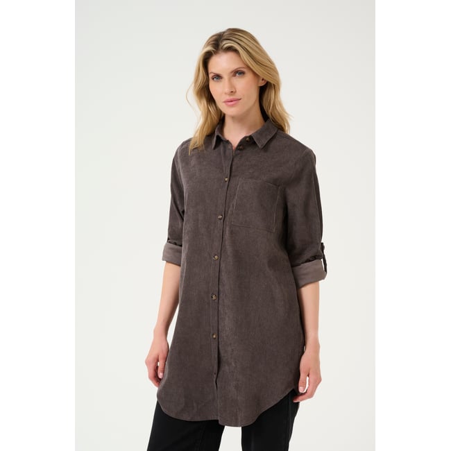 Long sleeved shirt marron major brown c. <span itemprop=
