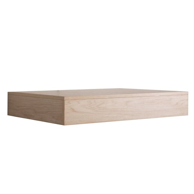 Plan suspendu simple vasque +équerres Will Couleur décor chêne <span itemprop=