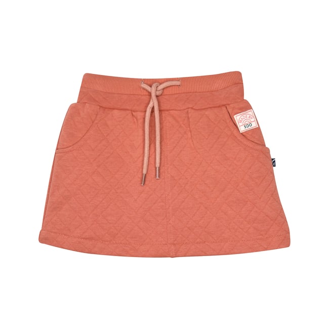 Jupe syrine maille fantaisie rose <span itemprop=