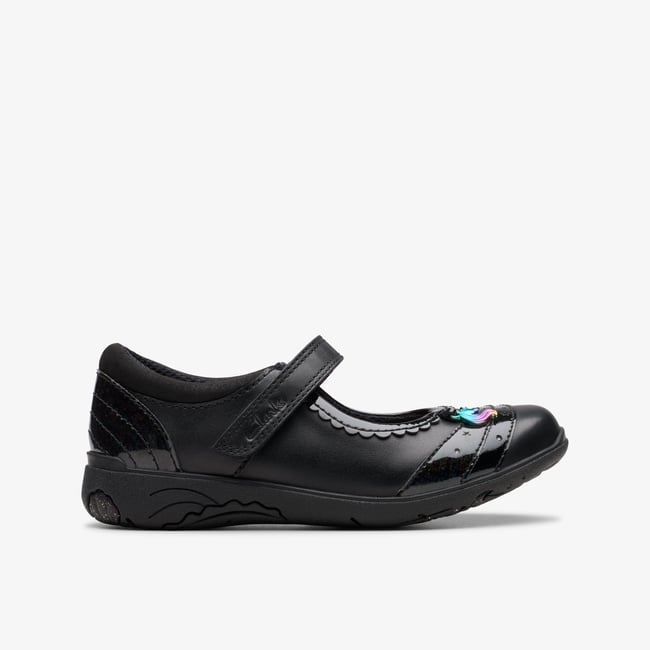 Ballerines Cuir RELDA SPARK K noir <span itemprop=