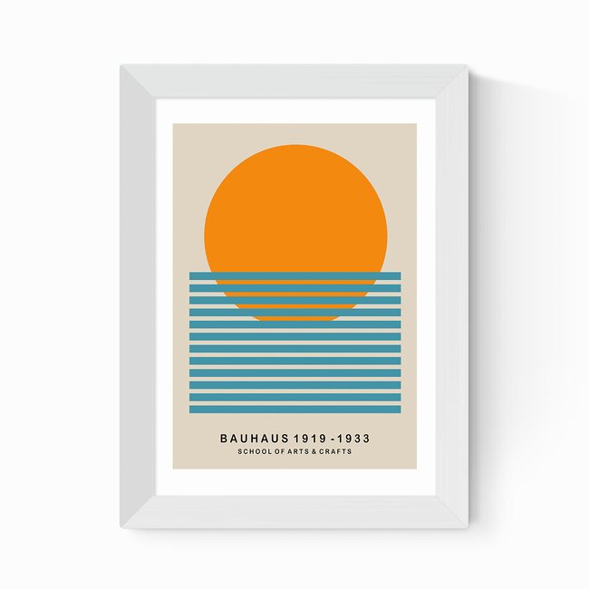 Mid Century Sun Bauhaus Print - EAST END PRINTS
