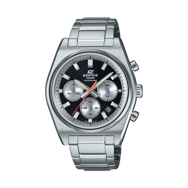 Montre Analogique  EDIFICE argenté noir argenté <span itemprop=