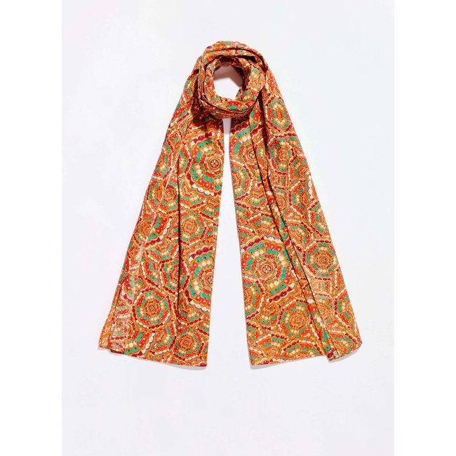 Paréo voile de coton bio imprimé SARONG - LA FIANCÉE